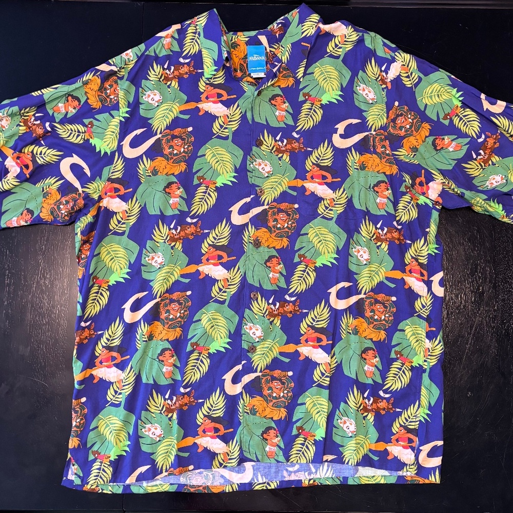 Rare Disney Pixar Moana Reyn Spooner Shirt XXL D23 Expo 2017